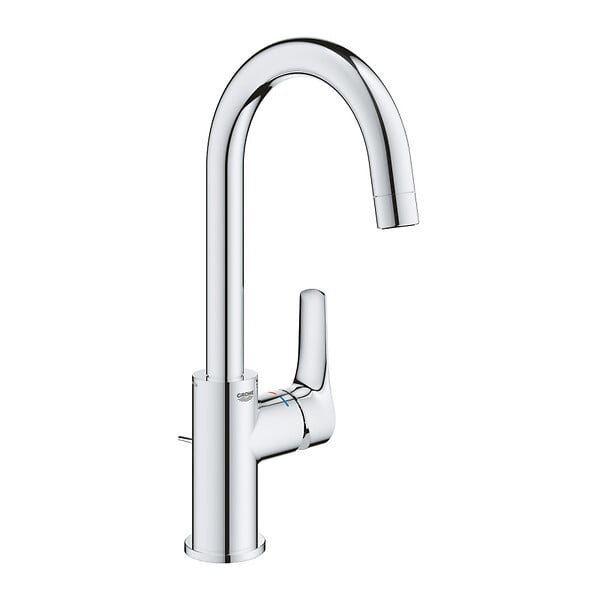 GROHE - EUROSMART Mitigeur monocommande de lavabo Taille L, avec vidage, Chrome (23970003) - large