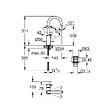 GROHE - EUROSMART Mitigeur monocommande de lavabo Taille L, avec vidage, Chrome (23970003) - vignette
