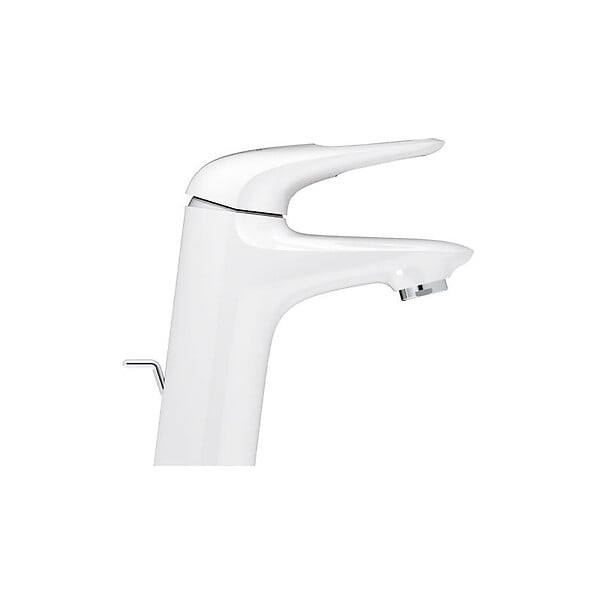 GROHE - Eurostyle Mitigeur monocommande 1/2" Lavabo Taille S Blanc avec vidage automatique (33558LS3) - large