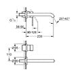 GROHE - Grohe Essence Mitigeur monocommande 2 trous lavabo Taille L (19967DL1) - vignette