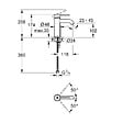 GROHE - Essence mitigeur monocommande pour lavabo, DN 15, taille S, hard graphite (G24232A01) - vignette