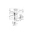 GROHE - Grohe Essence Mitigeur monocommande taille M avec tirette et vidage, cartouche en céramique, Hard graphite brossé (G-24173AL1) - vignette