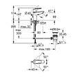 GROHE - Grohe BauEdge Mitigeur Monocommande Lavabo, Taille S, Chrome (23328001) - vignette