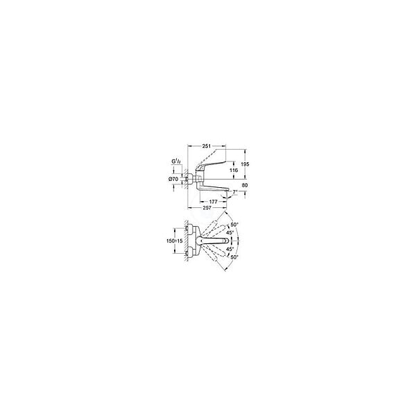 GROHE - Euroeco Special Mitigeur monocommande 1/2" Lavabo 32773000 - large