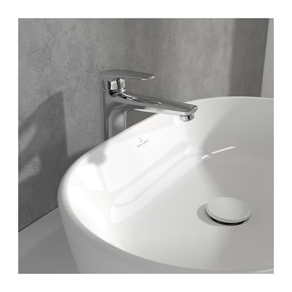 VILLEROY & BOCH - O.Novo Start Mitigeur monocommande de Lavabo, Surélevé , Avec vidage,Chrome (TVW10510511061) - large
