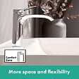 HANSGROHE - Hansgrohe Vivenis Mitigeur de lavabo 110 sans tirette ni vidage, chromé (75022000) - vignette