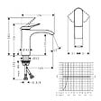 HANSGROHE - Hansgrohe Vivenis Mitigeur de lavabo 110 sans tirette ni vidage, chromé (75022000) - vignette