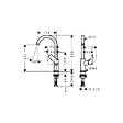HANSGROHE - Hansgrohe Logis 210 Mitigeur lavabo bec haut sans tirette ni vidage, chromé (71131000) - vignette