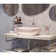 SWISS AQUA TECHNOLOGIES - Swiss Aqua Technologies Infinitio Vasque à poser 45,5 x 32,5 x 13,5 cm, sans trop-plein, Rose mat (SATINF4532PM) - vignette