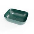 SWISS AQUA TECHNOLOGIES - Vasque à poser 45,5 x 32,5 x 13,5 cm sans trop-plein vert foncé mat Infinitio SAT (SATINF4532DGEM) - vignette