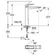 GROHE - Mitigeur haut pour vasque à poser H 33.3 cm - Allure brilliant - 23114000 - Taille XL - vignette