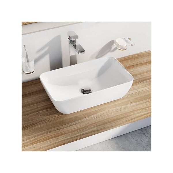 RAVAK - Ravak Uni Vasque à poser 50 x 31 cm sans trop plein, Blanc (XJX01150001) - large