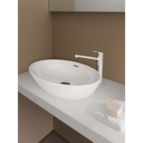 LAUFEN - Laufen Pro Vasque à poser 52x39cm sans trou pour robinetterie, avec trop-plein, Blanc (H8129640001091) - large