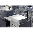 SWISS AQUA TECHNOLOGIES - Swiss Aqua Technologies Set vasque à poser rectangulaire 50x39x13cm sans trop-plein + bonde à écoulement libre Infinitio blanc - vignette