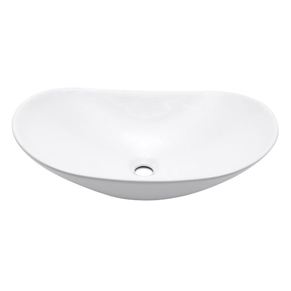 SWISS AQUA TECHNOLOGIES - Swiss Aqua Technologies Vasque à poser Infinitio 61,5 x 36 x 15,5 cm, sans trop-plein, blanc brillant (SATINF61536) - large
