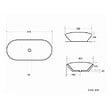 SWISS AQUA TECHNOLOGIES - Swiss Aqua Technologies Vasque à poser Infinitio 61,5 x 36 x 15,5 cm, sans trop-plein, blanc brillant (SATINF61536) - vignette