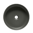 SWISS AQUA TECHNOLOGIES - Swiss Aqua Technologies Mood vasque à poser ronde 36x36 cm sans trou de robinetterie ni trop-plein, gris foncé (SATM3636DGRM) - vignette