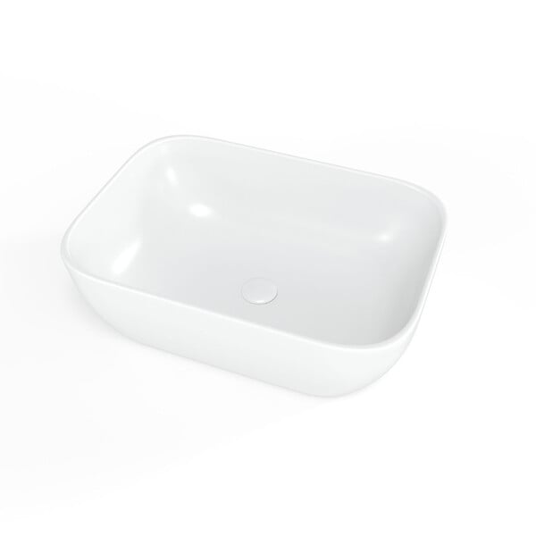 SWISS AQUA TECHNOLOGIES - Vasque à poser 45,5 x 32,5 x 13,5 cm sans trop-plein blanc mat Infinitio SAT (SATINF4532M) - large