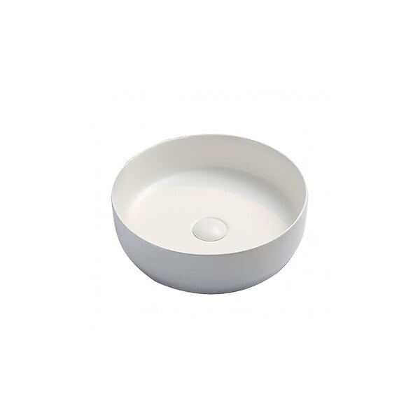 SWISS AQUA TECHNOLOGIES - Swiss Aqua Technologies Set vasque à poser 39x39x12cm sans trop-plein + bonde à écoulement libre Infinitio blanc SetSATINF-blanc - large