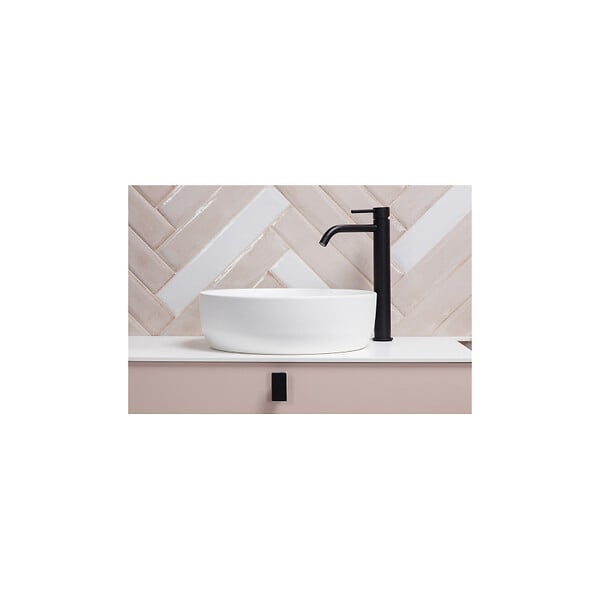 SWISS AQUA TECHNOLOGIES - Swiss Aqua Technologies Set vasque à poser 39x39x12cm sans trop-plein + bonde à écoulement libre Infinitio blanc SetSATINF-blanc - large
