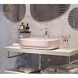 SWISS AQUA TECHNOLOGIES - Swiss Aqua Technologies Infinitio Vasque à poser 50 x 39 x 13 cm, sans trop-plein, Rose mat (SATINF5039PM) - vignette