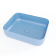 SWISS AQUA TECHNOLOGIES - Swiss Aqua Technologies Infinitio Vasque à poser 50x39 cm, sans trop-plein, Bleu mat (SATINF5039LBLM) - vignette