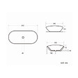 SWISS AQUA TECHNOLOGIES - Infinitio Vasque à poser 61,5 x 36 x 15,5 cm, sans trop-plein, Blanc mat (SATINF61536M) - vignette