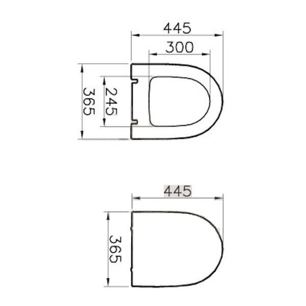 VITRA - Vitra  Sento abattant softclose en duroplast, blanc (120-003-009) - large