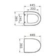 VITRA - Vitra  Sento abattant softclose en duroplast, blanc (120-003-009) - vignette