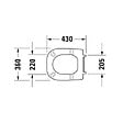 DURAVIT - Abattant pour WC - Sans amortisseur - vignette