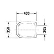 DURAVIT - Abattant pour WC - Sans amortisseur - vignette