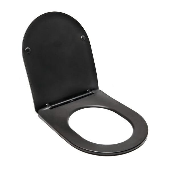 SWISS AQUA TECHNOLOGIES - Swiss Aqua Technologies Infinitio Abattant frein de chute, Noir mat (SATINFPBKM) - large