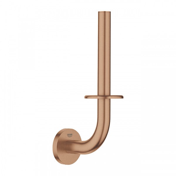 GROHE - Grohe Essentials Réserve de papier en métal avec fixations cachées, Warm Sunset brossé (40385DL1) - large