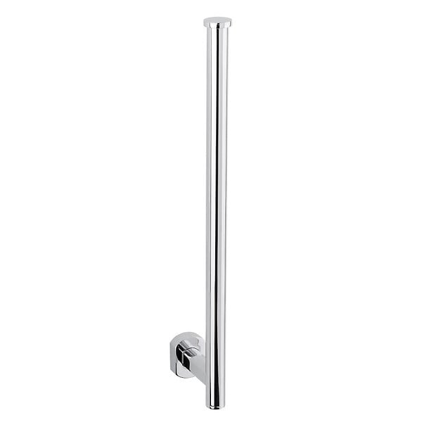 OPTIMA - Cube Way Porte-papier toilette mural en laiton, Chrome (SPI28) - large