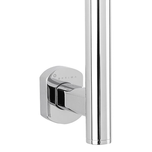 OPTIMA - Cube Way Porte-papier toilette mural en laiton, Chrome (SPI28) - large