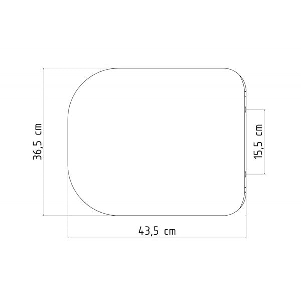 IDEVIT - Abattant Havana softclose slim (HA030S) - large