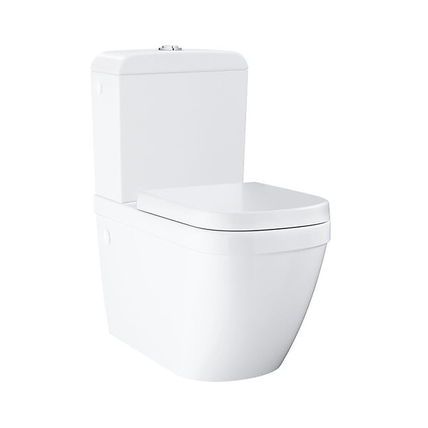 GROHE - Grohe Euro Ceramic Cuvette WC à poser, Triple Vortex, Blanc alpin (39338000) - large