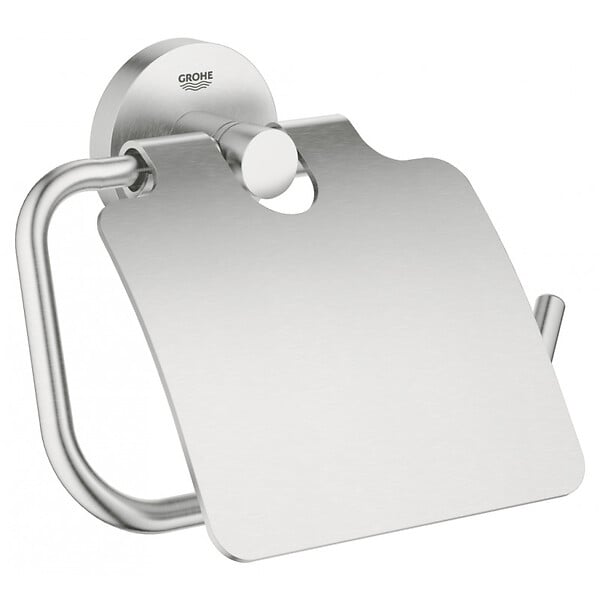 GROHE - Grohe Essentials Dérouleur de papier mural, Supersteel (40367DC1) - large