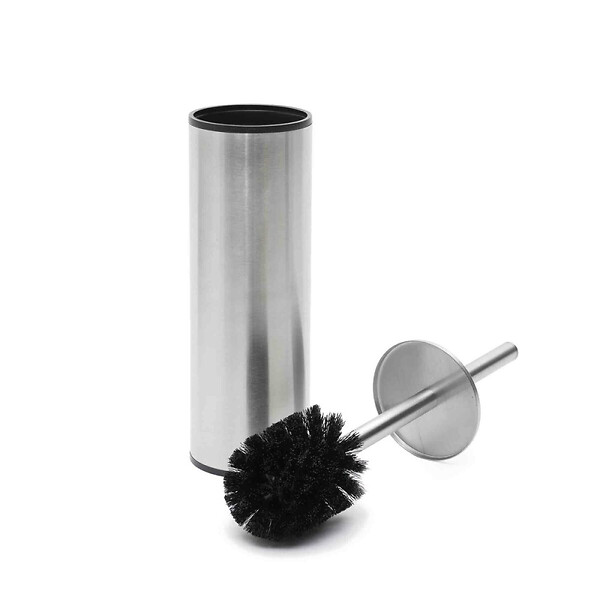 OPTIMA - Brosse WC en acier inoxydable brossé (STETKAMAT) - large
