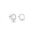 VITRA - Vitra  SENTO Abattant ultra-fin frein de chute noir mat (120-083R009) - vignette