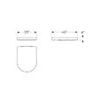 GEBERIT - Geberit iCon Abattant softclose pour cuvette suspendue en duroplast, Blanc (500.670.01.1) - vignette