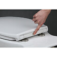 IDEVIT - Abattant WC à fermeture douce Softclose adaptable sur la plupart des cuvettes, blanc (EASY2244) - vignette