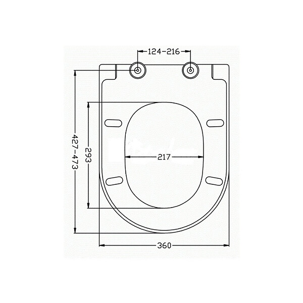 IDEVIT - Abattant WC à fermeture douce Softclose adaptable sur la plupart des cuvettes, blanc (EASY2244) - large