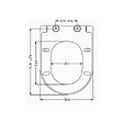 IDEVIT - Abattant WC à fermeture douce Softclose adaptable sur la plupart des cuvettes, blanc (EASY2244) - vignette