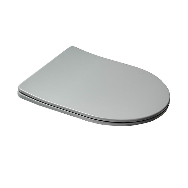 SWISS AQUA TECHNOLOGIES - Abattant soft close pour WC suspendu Infinitio, gris mat (Seat-GreyInfinitio) - large