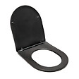 SWISS AQUA TECHNOLOGIES - Swiss Aqua Technologies Siège de toilette SAT Infinitio arrondi noir (SATINFPBKM) - vignette