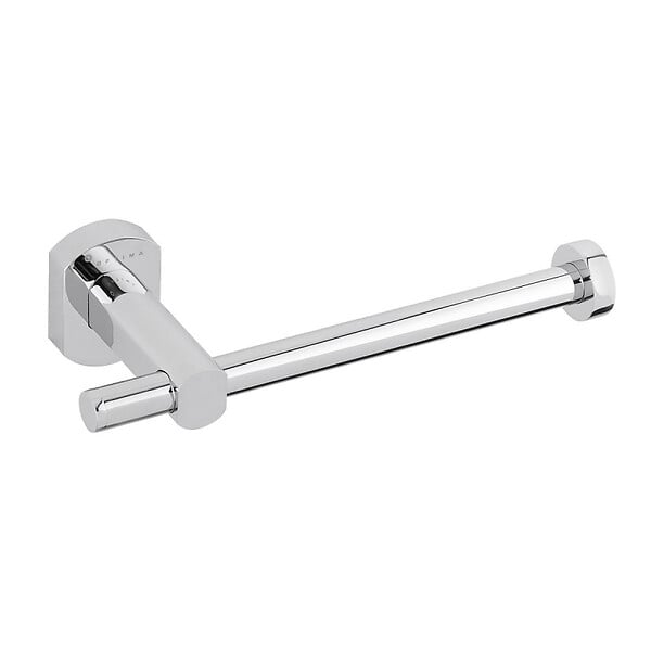 OPTIMA - Optima Cube Way Set Brosse de toilette murale + Porte-papier toilette mural, Chrome (CubeWay-SET) - large