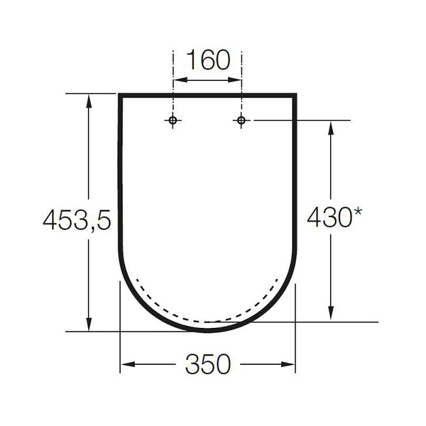 ROCA - Roca The Gap abattant WC SoftClose en Duroplast, surface antibactérienne, blanc (A80147200B) - large