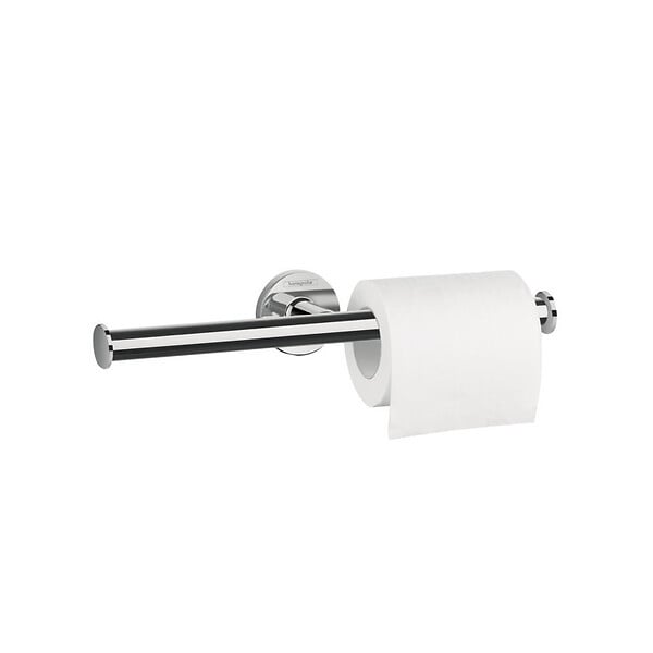 HANSGROHE - Hansgrohe Logis Universal Pack brosse WC + support de rouleau double, Chrome (41722000-DUOLOGIS2) - large