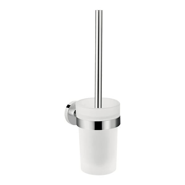 HANSGROHE - Hansgrohe Logis Universal Pack brosse WC + support de rouleau double, Chrome (41722000-DUOLOGIS2) - large
